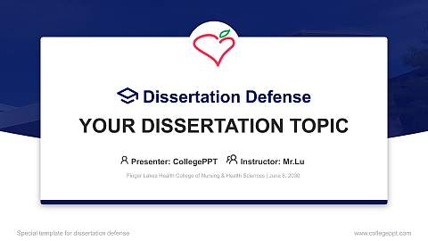 Finger Lakes Health College of Nursing & Health Sciences Graduation Thesis Defense PPT Template