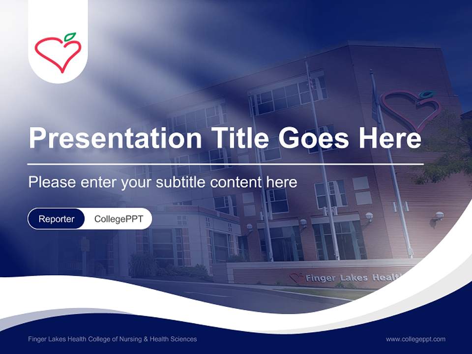 Finger Lakes Health College of Nursing & Health Sciences Lecture Sharing and Networking Event PPT Template4:3 ratio PPT effect preview image4
