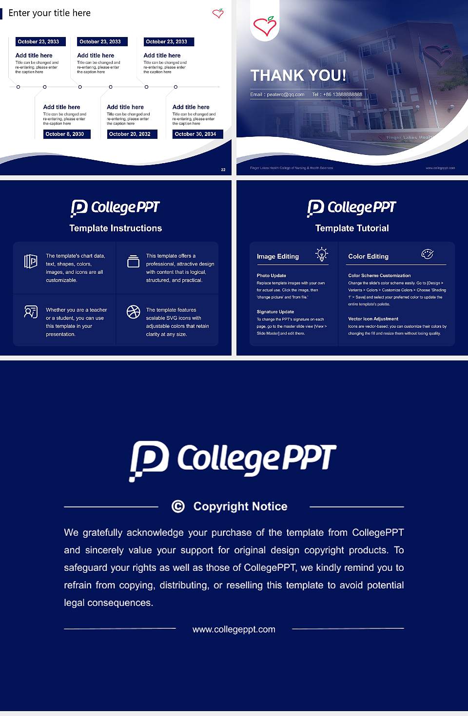 Finger Lakes Health College of Nursing & Health Sciences Lecture Sharing and Networking Event PPT Template4:3 ratio PPT effect preview image4