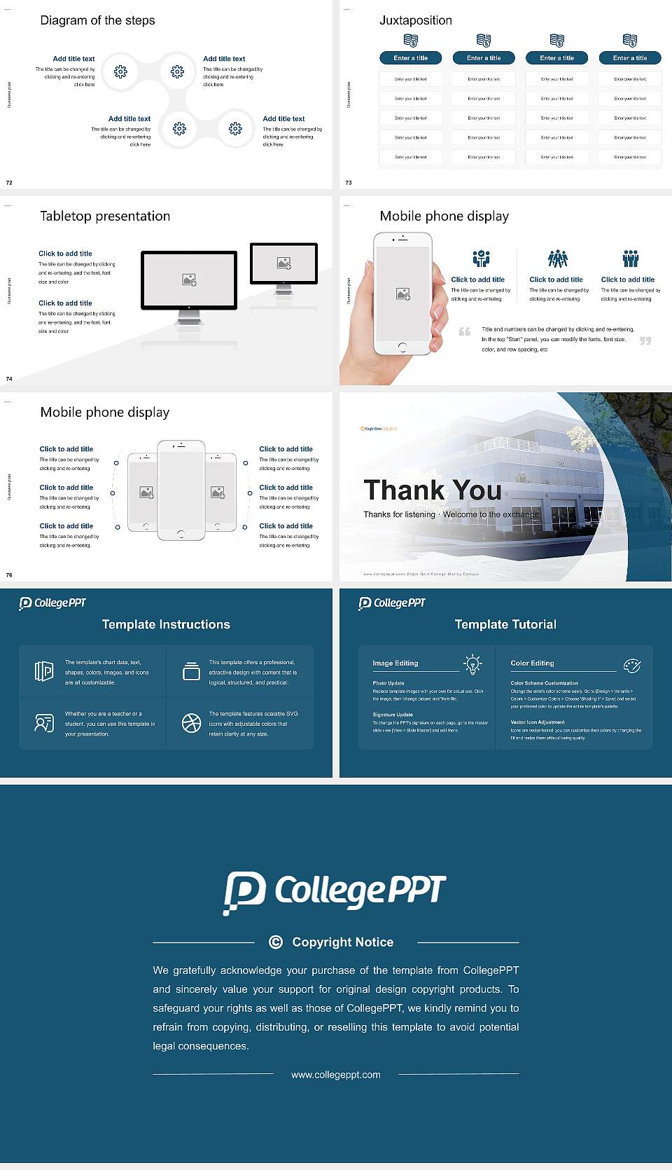Eagle Gate College Murray Campus Competition/Entrepreneurship Contest PPT Template16:9 ratio PPT effect preview image9