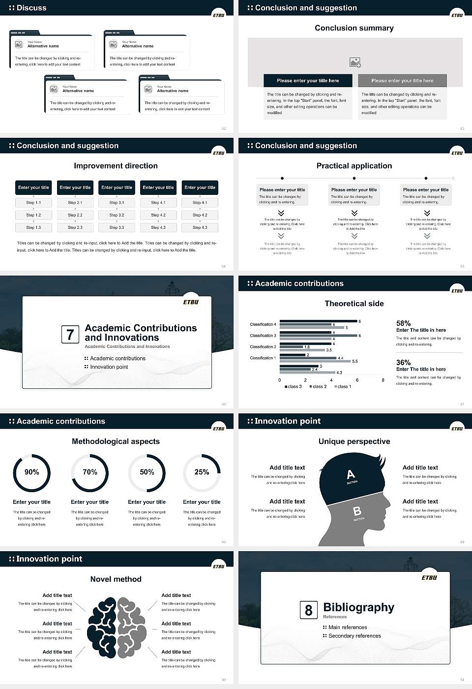 East Texas Baptist University Graduation Thesis Defense PPT Template16:9 ratio PPT effect preview image6