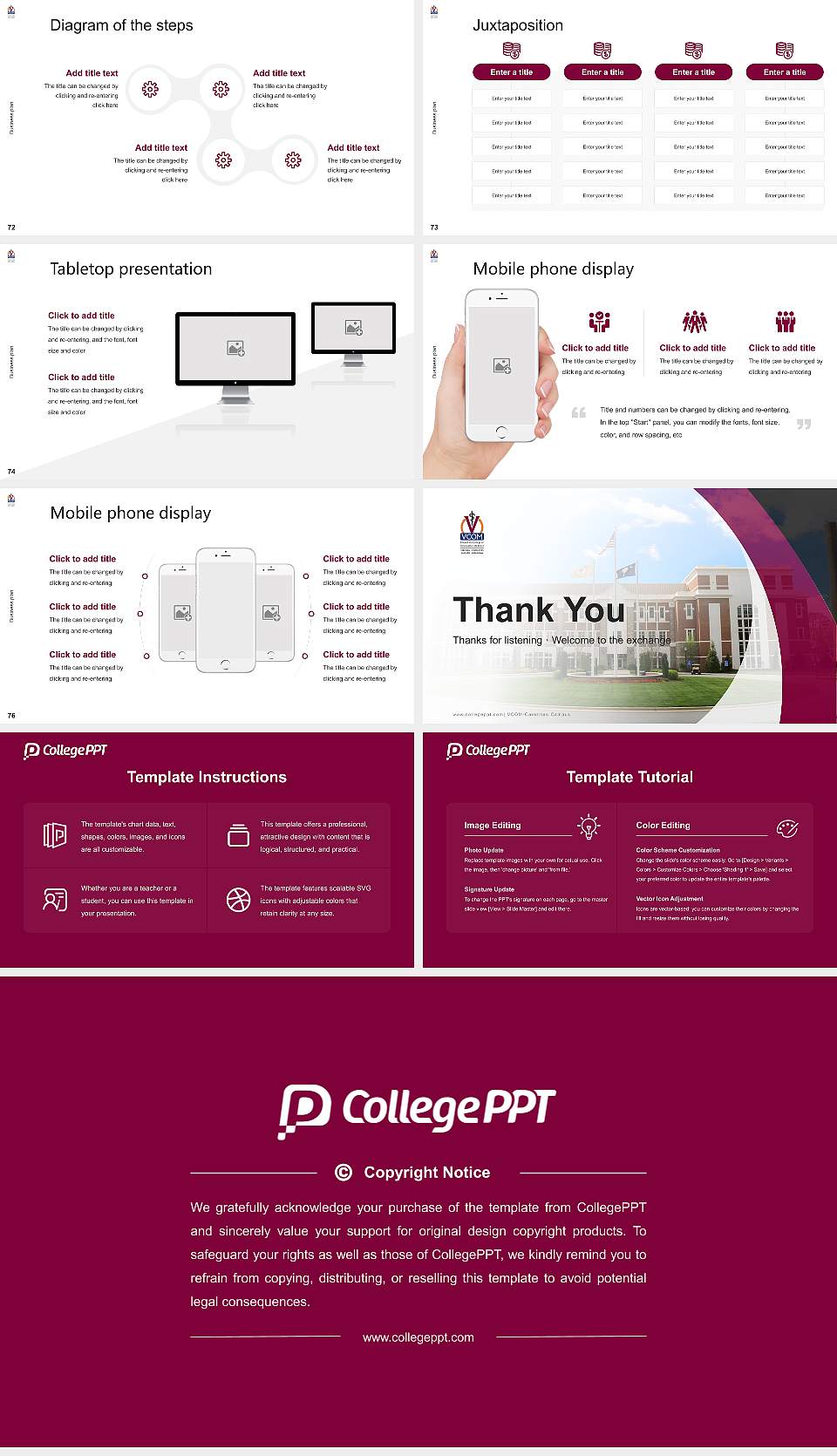 VCOM-Carolinas Campus Competition/Entrepreneurship Contest PPT Template16:9 ratio PPT effect preview image9