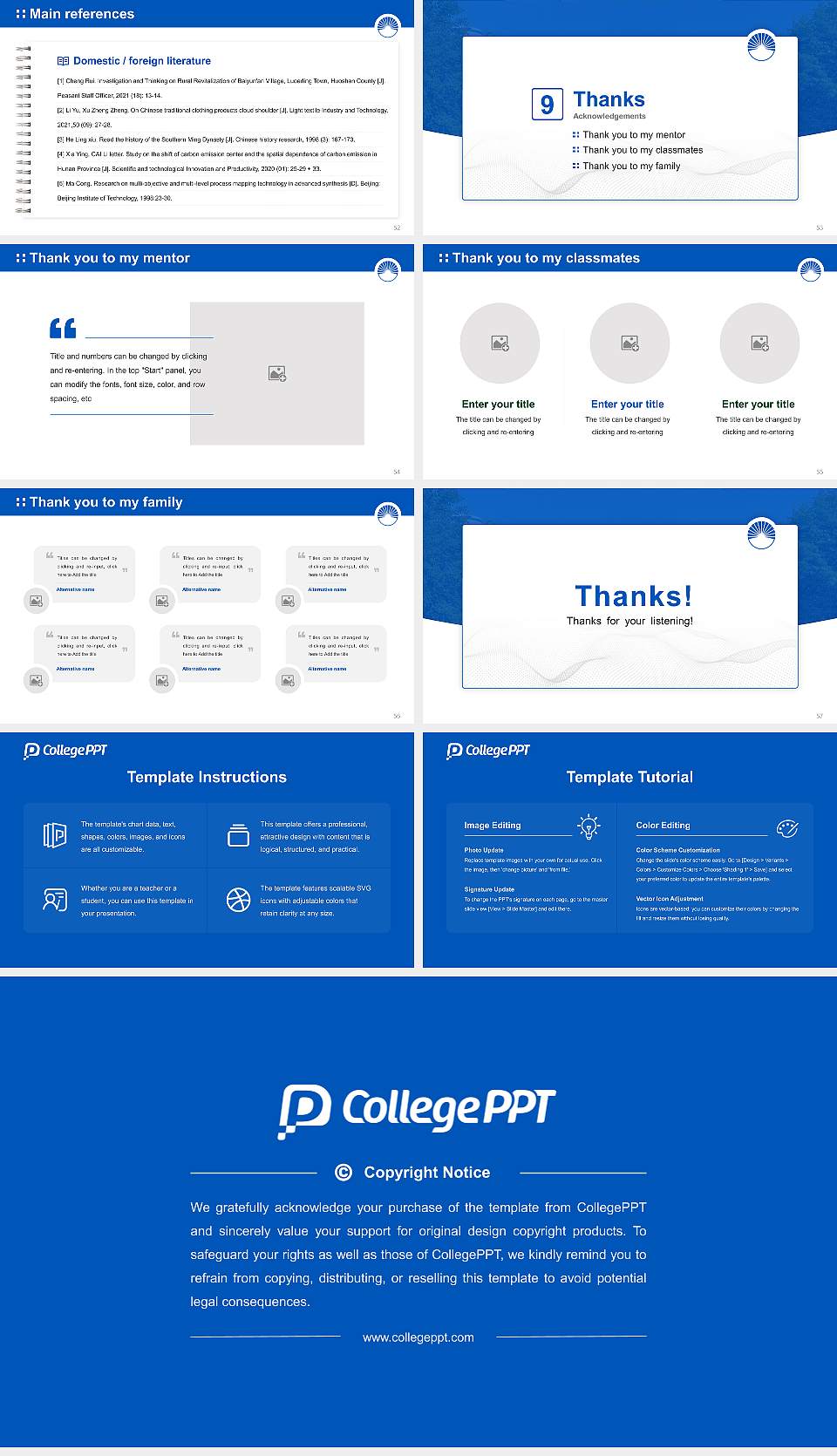 Eastern Mennonite University Graduation Thesis Defense PPT Template16:9 ratio PPT effect preview image7