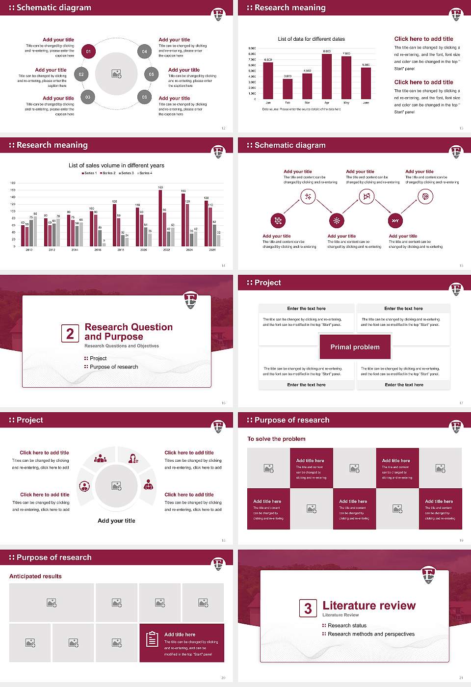 Eastern University Graduation Thesis Defense PPT Template16:9 ratio PPT effect preview image3