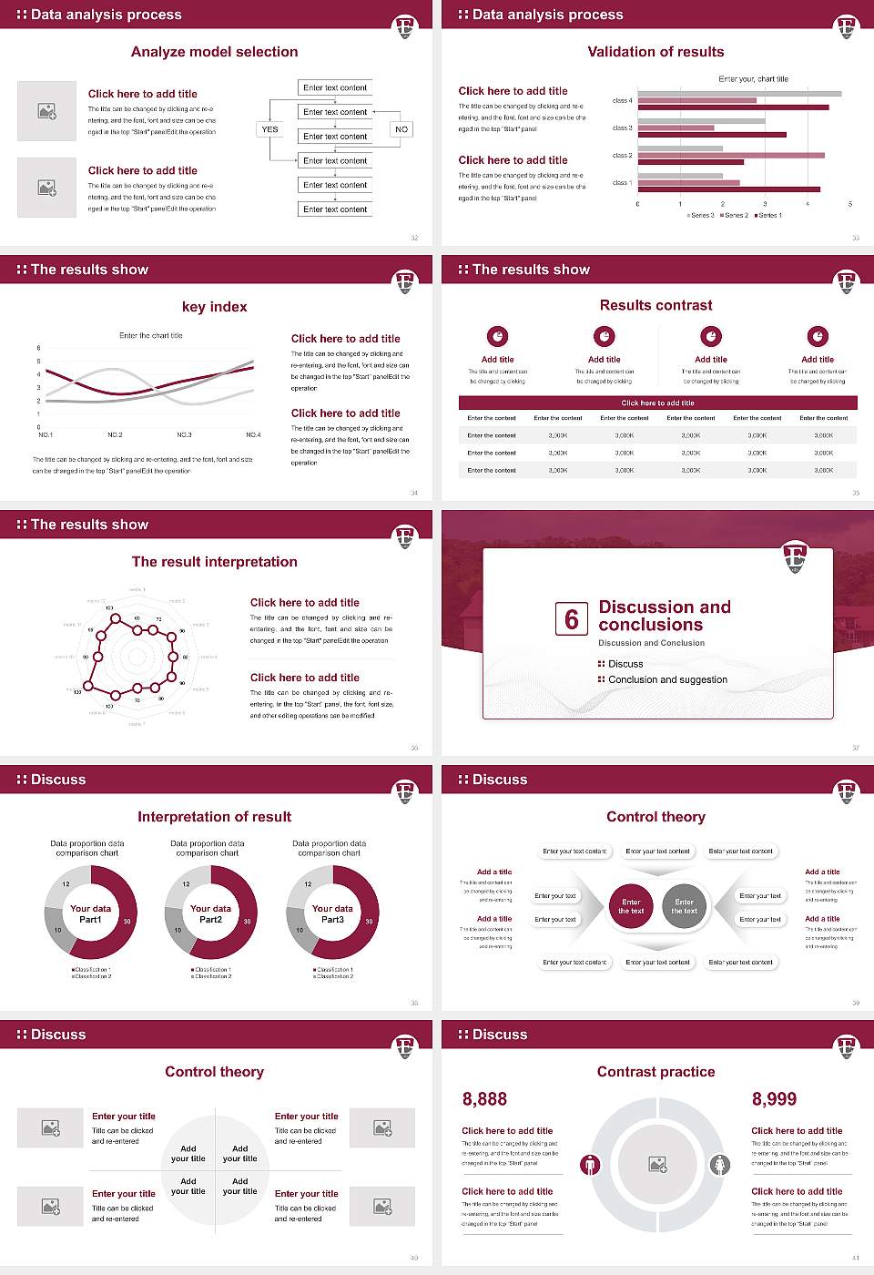 Eastern University Graduation Thesis Defense PPT Template16:9 ratio PPT effect preview image5