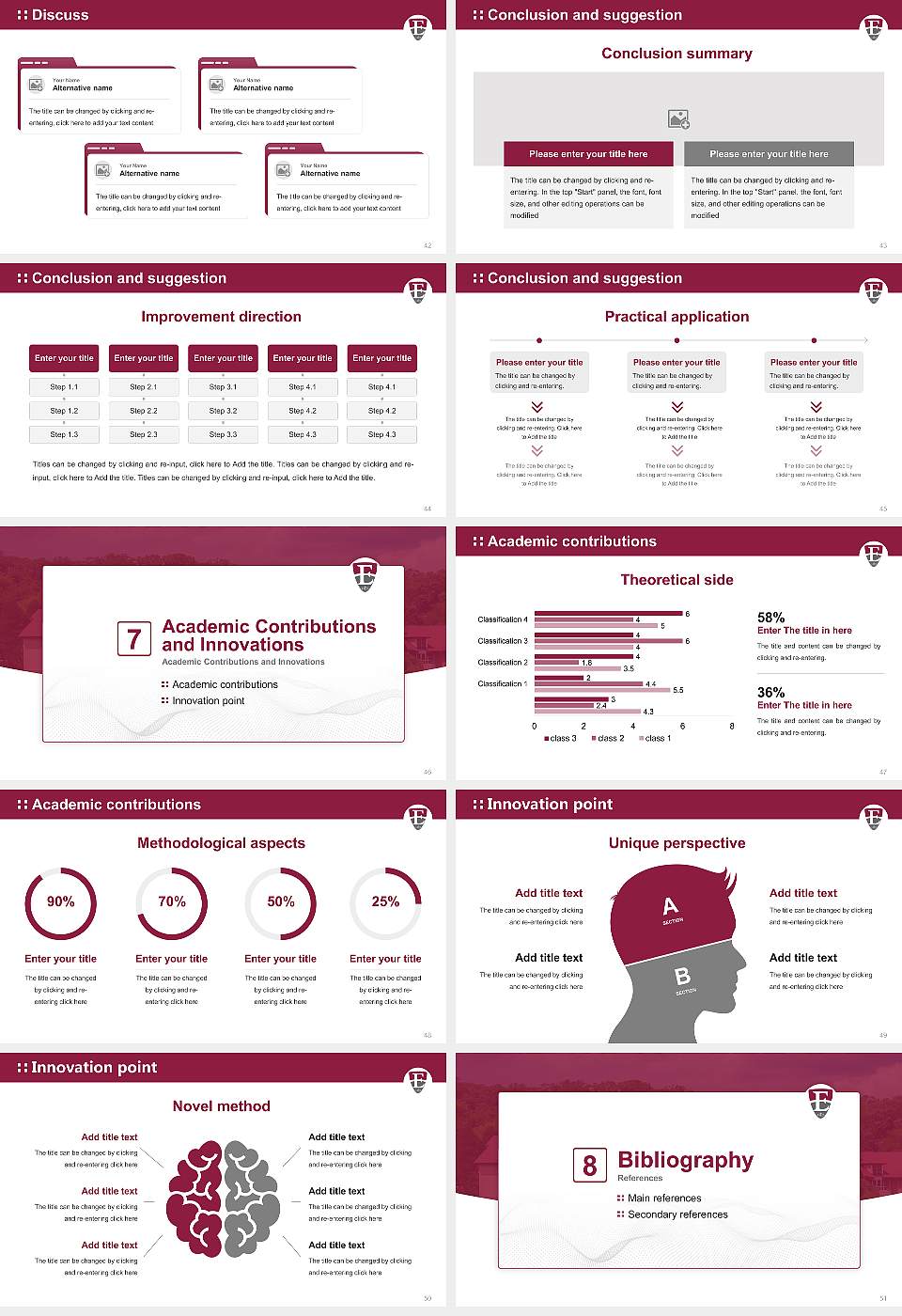 Eastern University Graduation Thesis Defense PPT Template16:9 ratio PPT effect preview image6