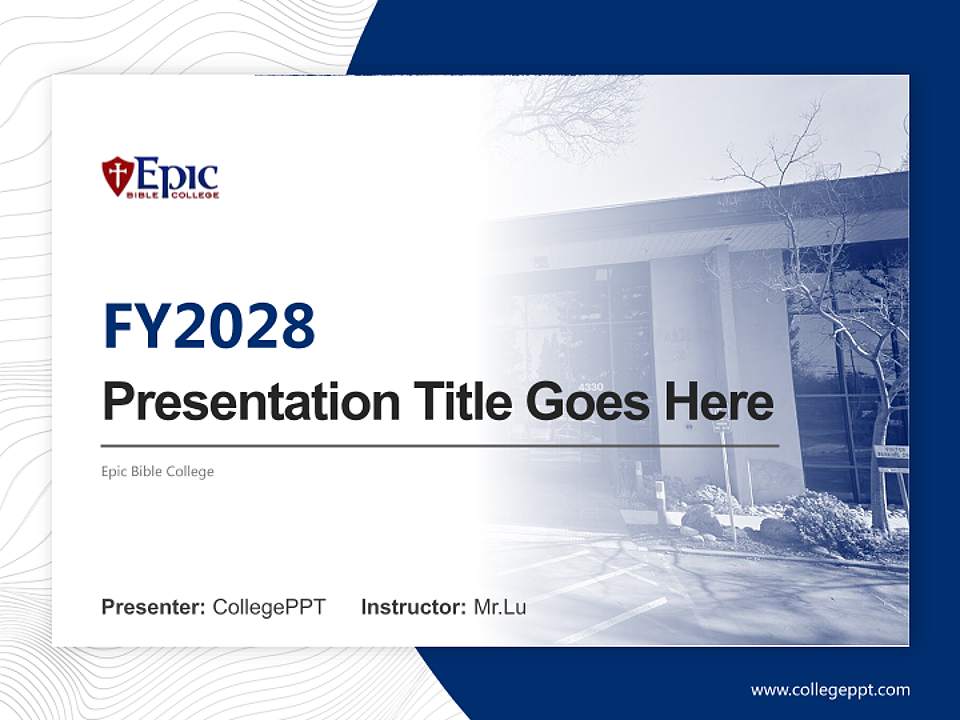 Epic Bible College Academic Presentation/Research Findings Report PPT Template4:3 ratio PPT effect preview image5