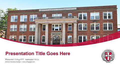 Eastern Nazarene College Course/Courseware Creation PPT Template