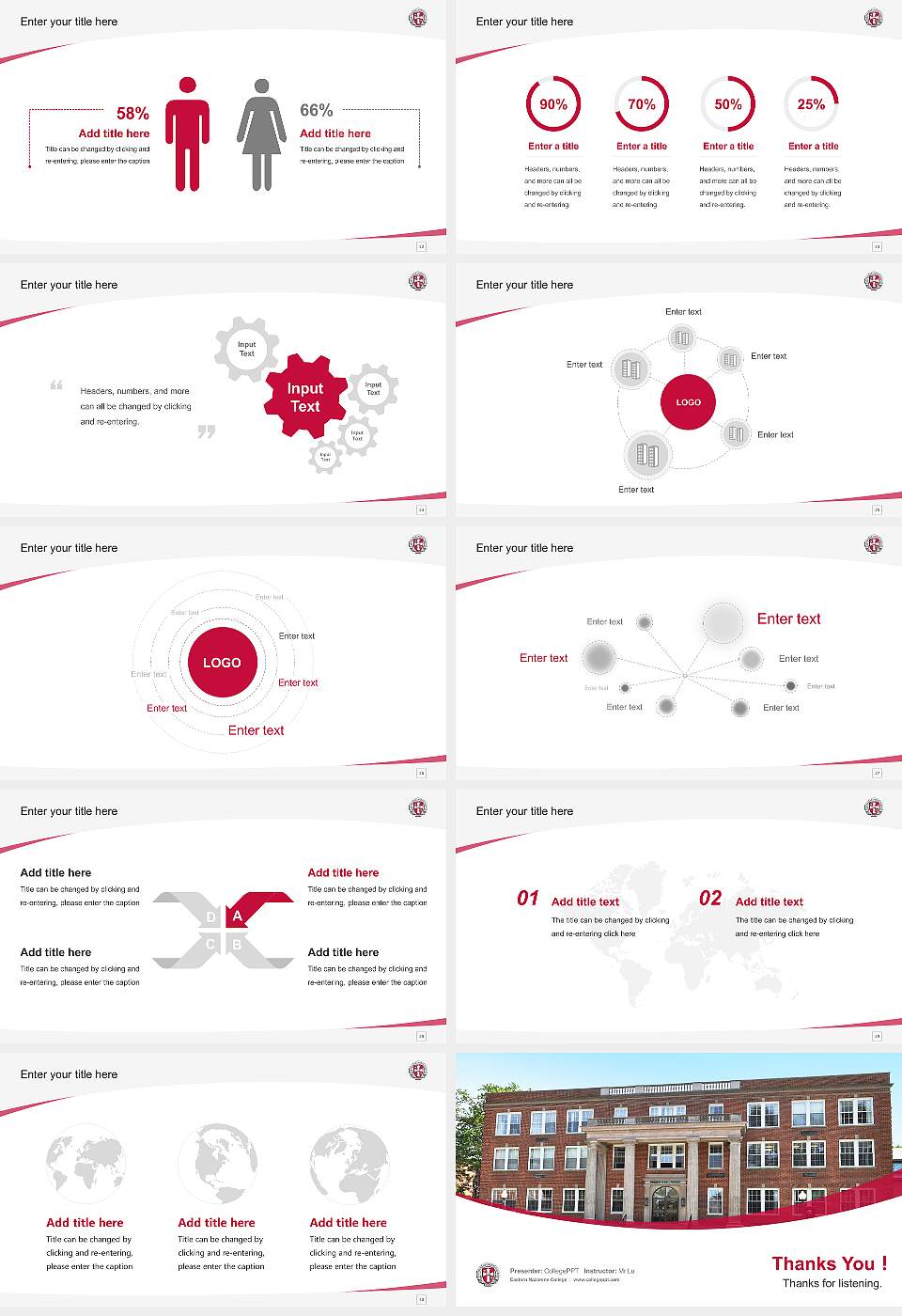 Eastern Nazarene College Course/Courseware Creation PPT Template16:9 ratio PPT effect preview image4