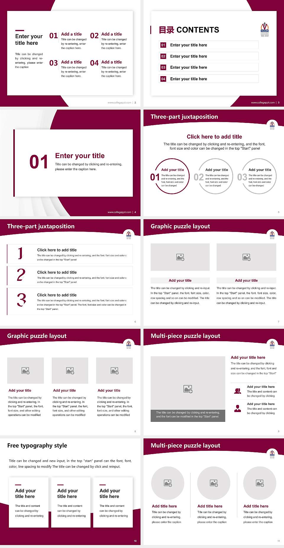 VCOM-Louisiana Campus Academic Presentation/Research Findings Report PPT Template4:3 ratio PPT effect preview image2