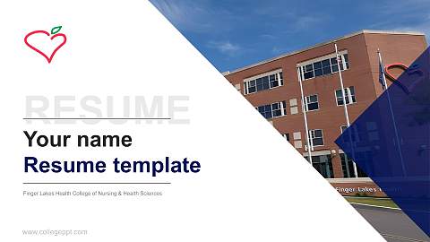 Finger Lakes Health College of Nursing & Health Sciences Resume PPT Template