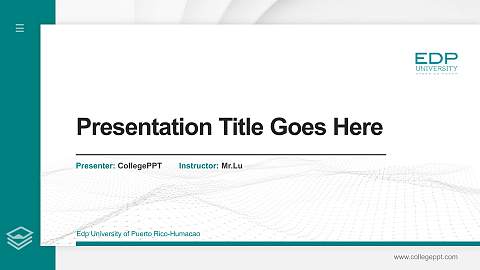 Edp University of Puerto Rico-Humacao Thesis Proposal/Graduation Defense PPT Template