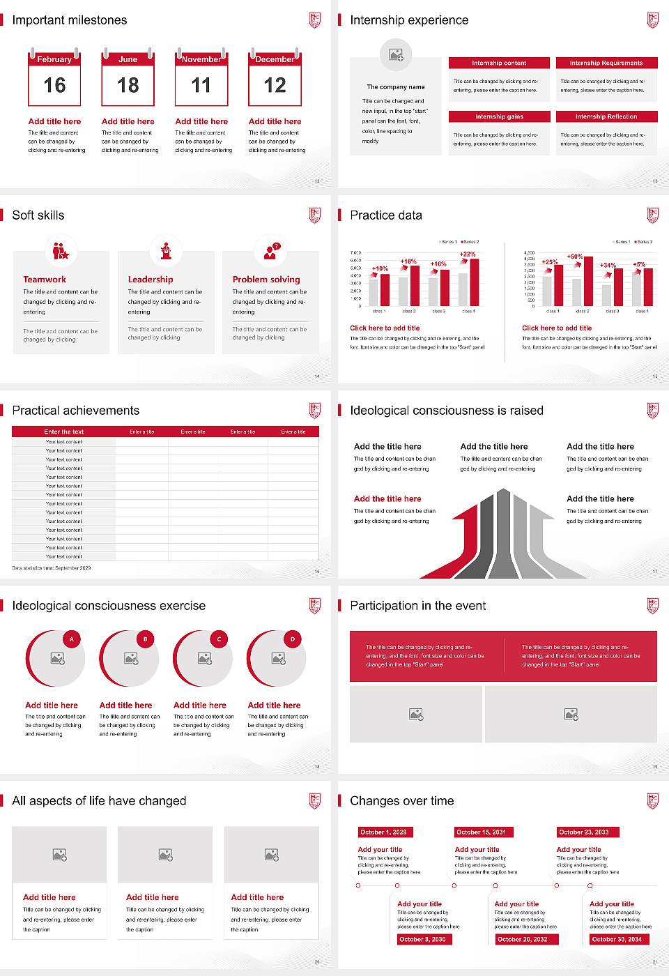 Fairfield University National Scholarship Defense PPT Template16:9 ratio PPT effect preview image3