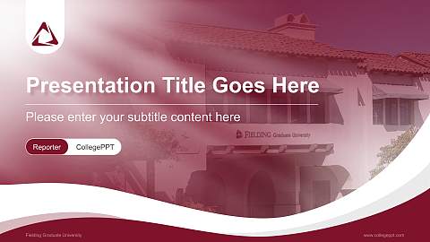 Fielding Graduate University Lecture Sharing and Networking Event PPT Template
