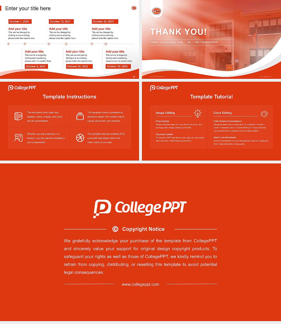 East Central University Lecture Sharing and Networking Event PPT Template16:9 ratio PPT effect preview image4