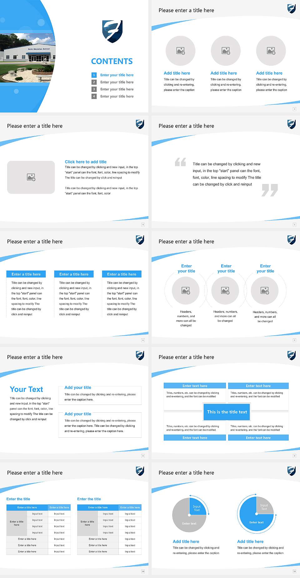 Family of Faith Christian University Course/Courseware Creation PPT Template4:3 ratio PPT effect preview image2