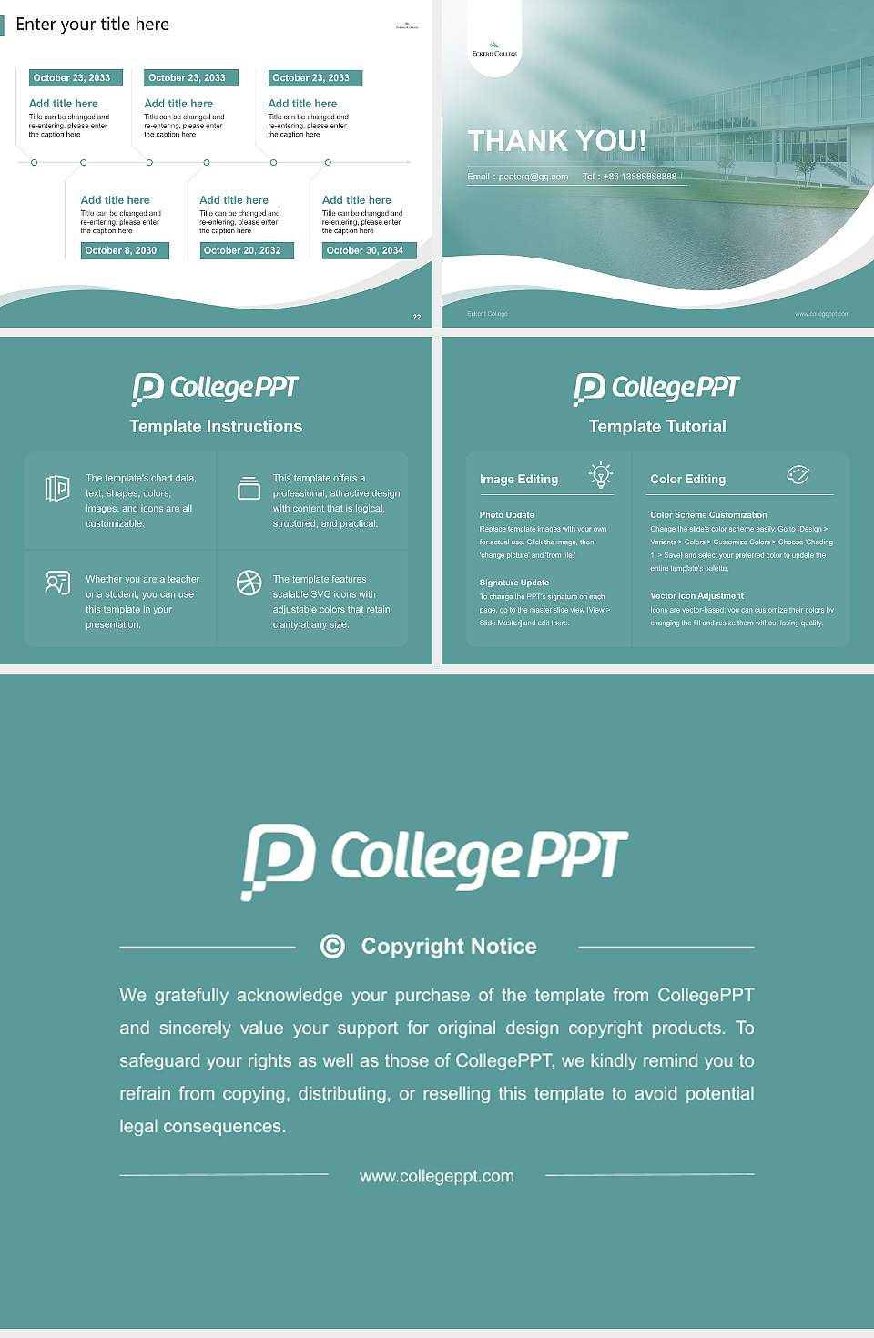 Eckerd College Lecture Sharing and Networking Event PPT Template4:3 ratio PPT effect preview image4