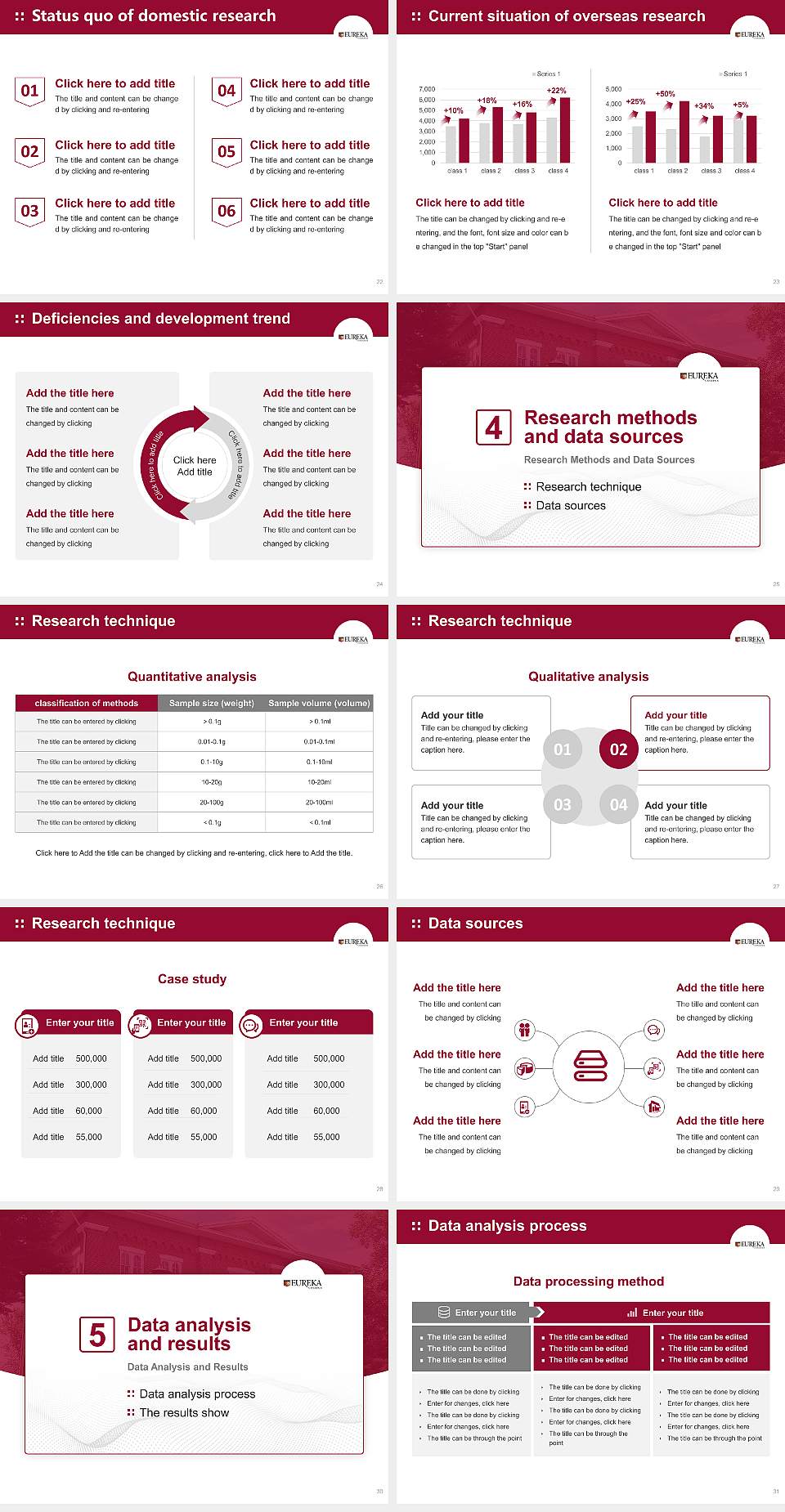 Eureka College Graduation Thesis Defense PPT Template4:3 ratio PPT effect preview image4