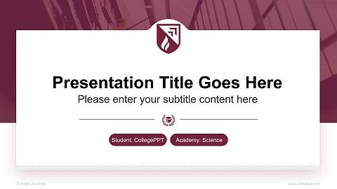 Evangel University National Scholarship Defense PPT Template