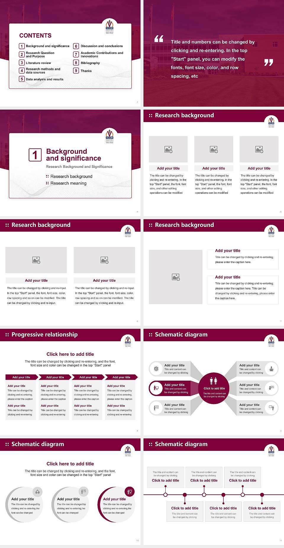 Edward Via College of Osteopathic Medicine Graduation Thesis Defense PPT Template4:3 ratio PPT effect preview image2