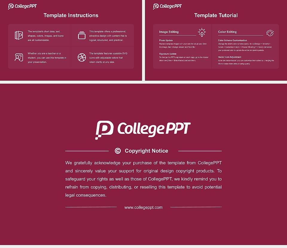 Eastern Kentucky University Academic Presentation/Research Findings Report PPT Template16:9 ratio PPT effect preview image5