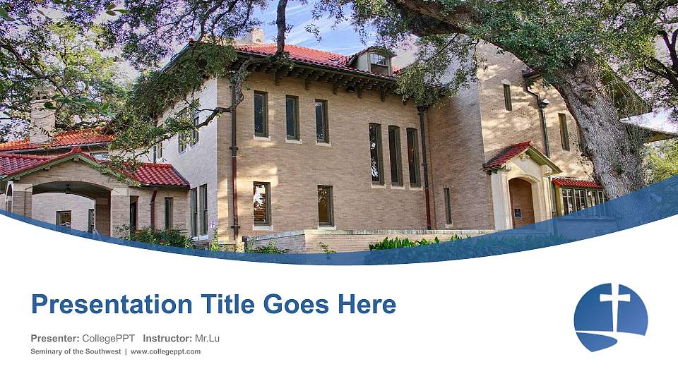 Seminary of the Southwest Course/Courseware Creation PPT Template16:9 ratio PPT effect preview image