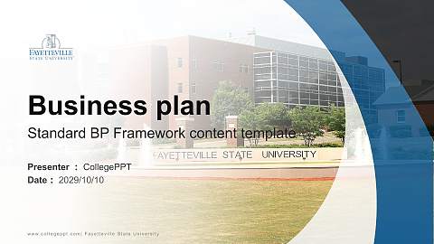 Fayetteville State University Competition/Entrepreneurship Contest PPT Template