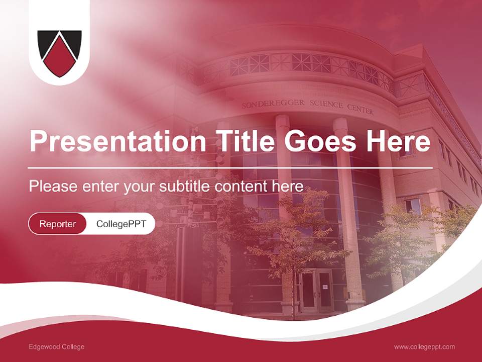 Edgewood College Lecture Sharing and Networking Event PPT Template4:3 ratio PPT effect preview image4