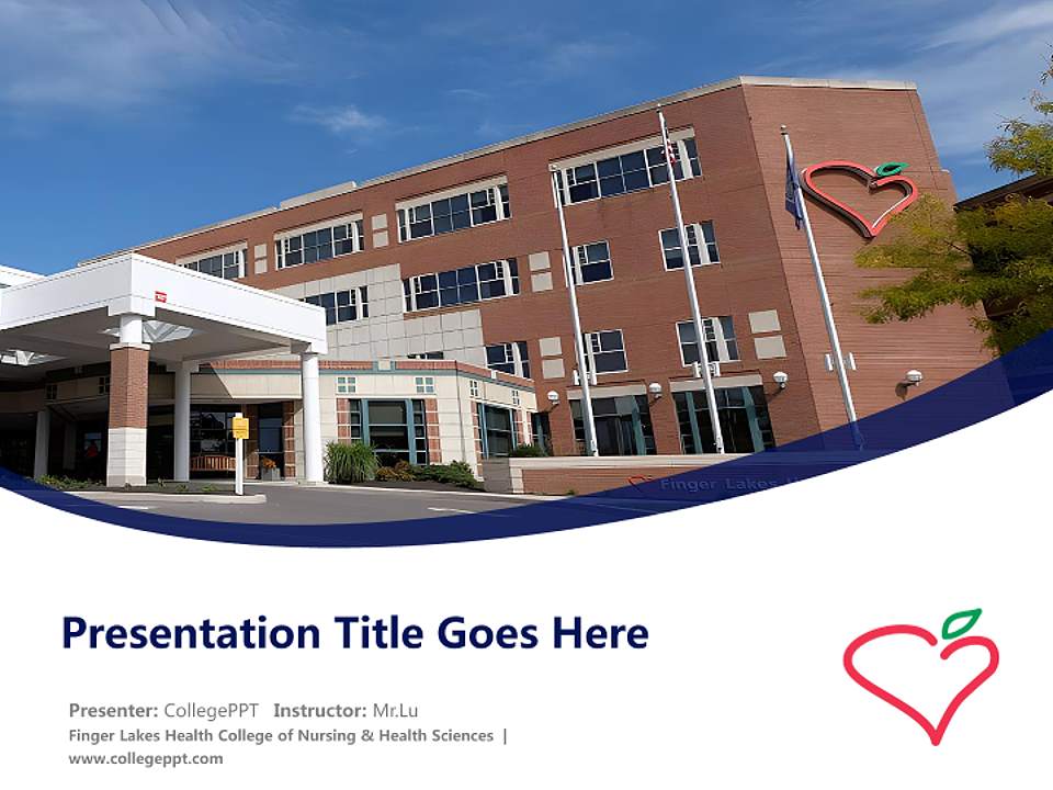 Finger Lakes Health College of Nursing & Health Sciences Course/Courseware Creation PPT Template4:3 ratio PPT effect preview image5