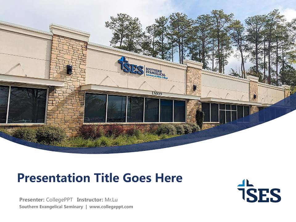Southern Evangelical Seminary Course/Courseware Creation PPT Template4:3 ratio PPT effect preview image5