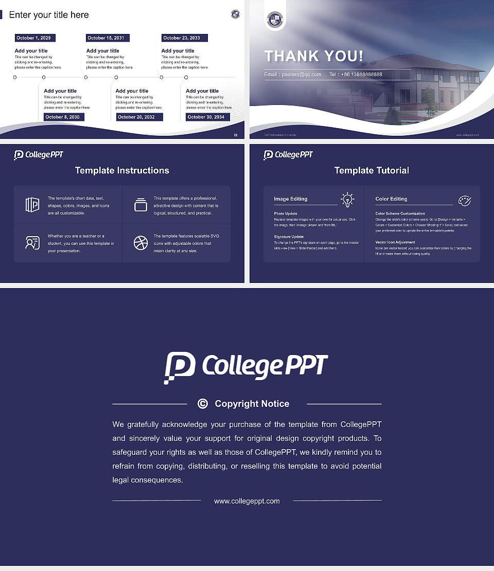 Faith International University Lecture Sharing and Networking Event PPT Template16:9 ratio PPT effect preview image4