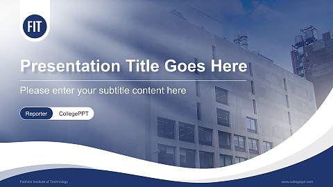 Fashion Institute of Technology Lecture Sharing and Networking Event PPT Template