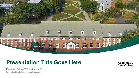 Farmingdale State College Course/Courseware Creation PPT Template