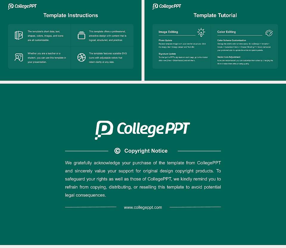 Farmingdale State College Course/Courseware Creation PPT Template16:9 ratio PPT effect preview image5