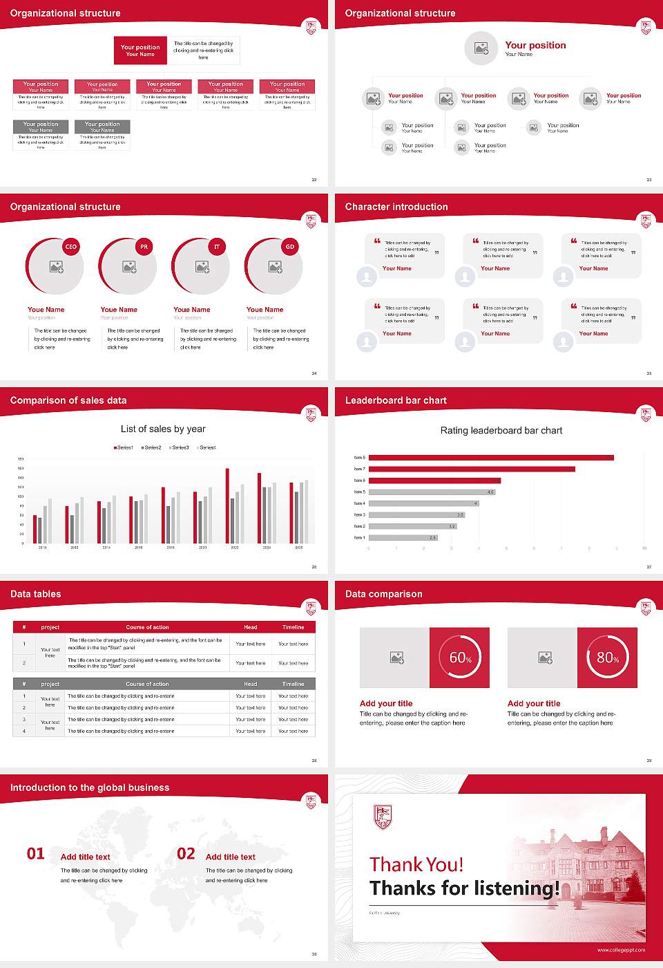 Fairfield University Academic Presentation/Research Findings Report PPT Template16:9 ratio PPT effect preview image4