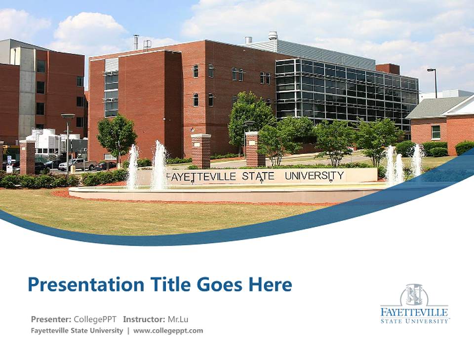 Fayetteville State University Course/Courseware Creation PPT Template4:3 ratio PPT effect preview image5