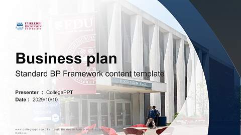 Fairleigh Dickinson University-Metropolitan Campus Competition/Entrepreneurship Contest PPT Template