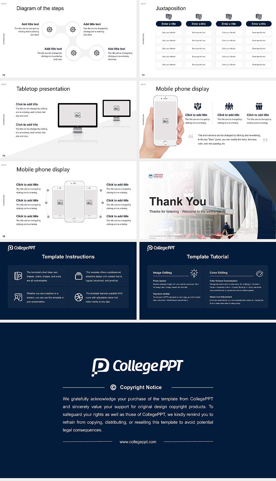 Fairleigh Dickinson University-Metropolitan Campus Competition/Entrepreneurship Contest PPT Template16:9 ratio PPT effect preview image9