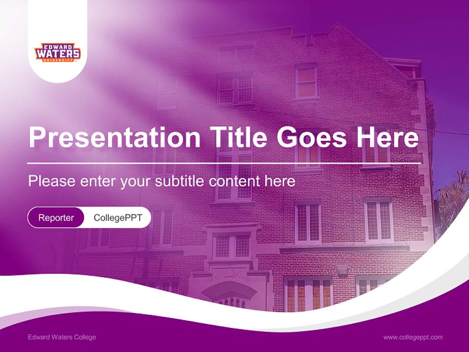 Edward Waters College Lecture Sharing and Networking Event PPT Template4:3 ratio PPT effect preview image4