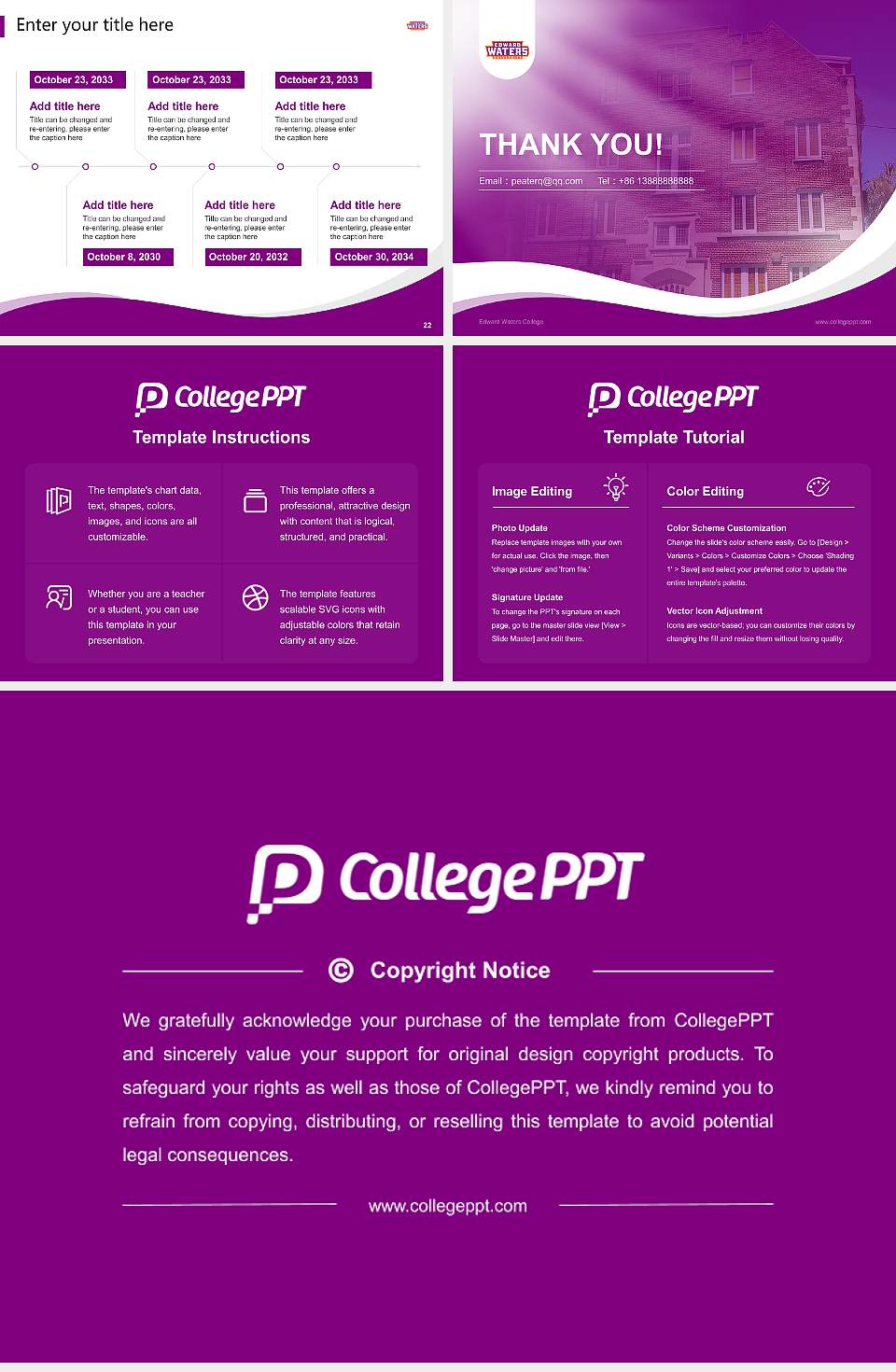Edward Waters College Lecture Sharing and Networking Event PPT Template4:3 ratio PPT effect preview image4