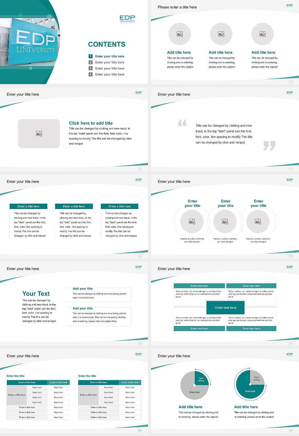 Edp University of Puerto Rico-Manati Course/Courseware Creation PPT Template16:9 ratio PPT effect preview image2