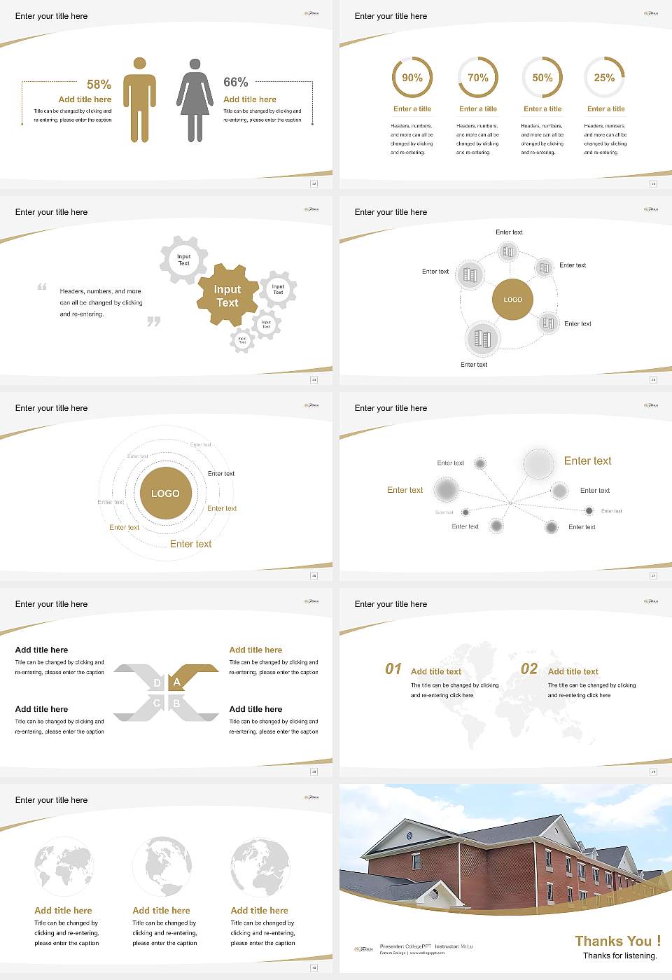 Ferrum College Course/Courseware Creation PPT Template16:9 ratio PPT effect preview image4