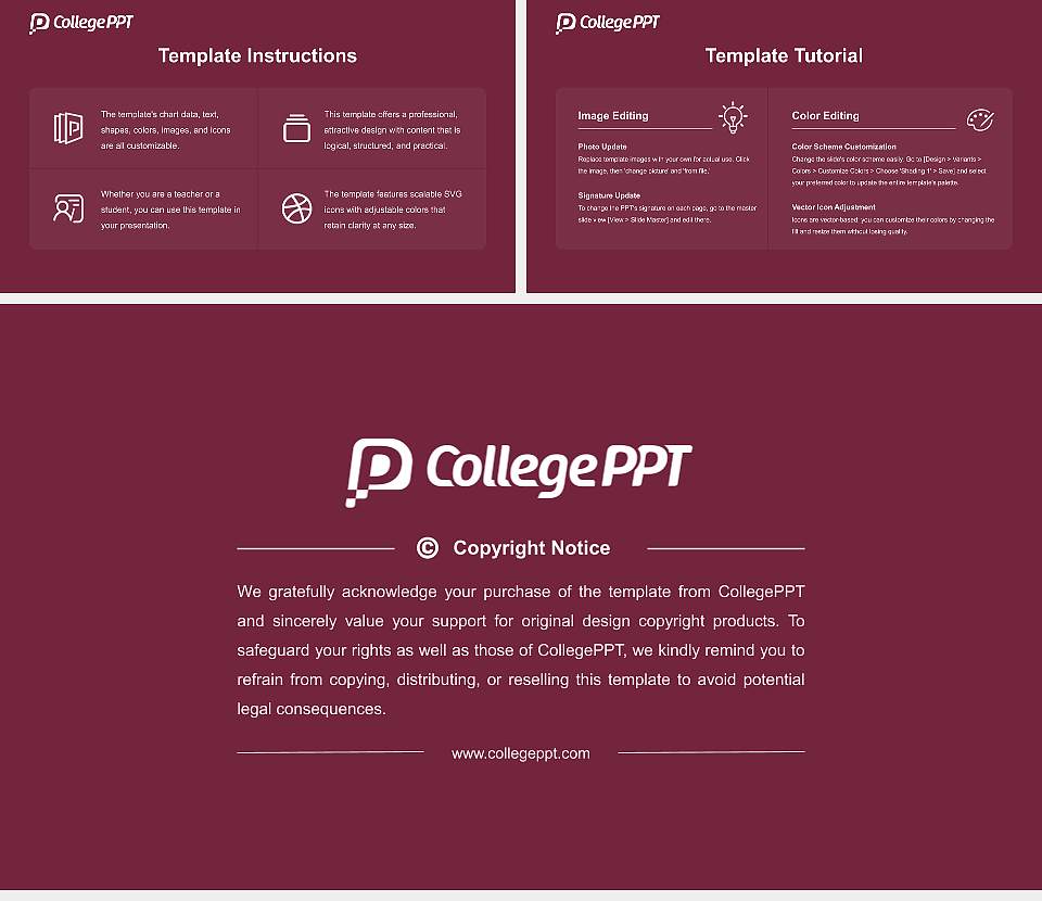Fairmont State University Academic Presentation/Research Findings Report PPT Template16:9 ratio PPT effect preview image5