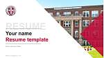 Eastern Nazarene College Resume PPT Template
