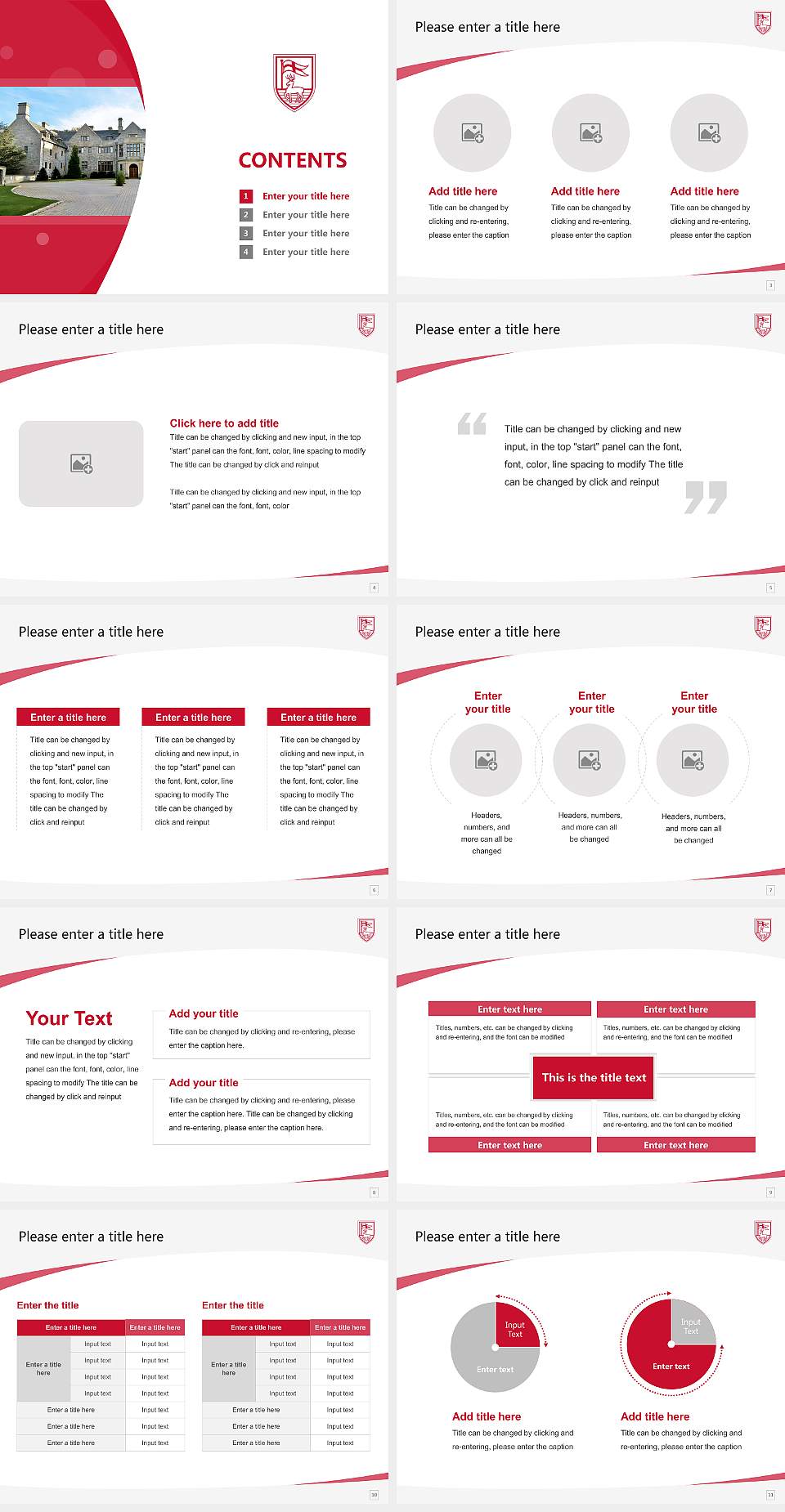 Fairfield University Course/Courseware Creation PPT Template4:3 ratio PPT effect preview image2