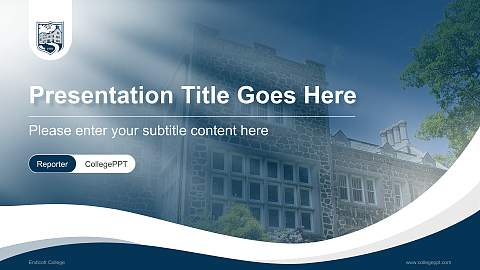 Endicott College Lecture Sharing and Networking Event PPT Template