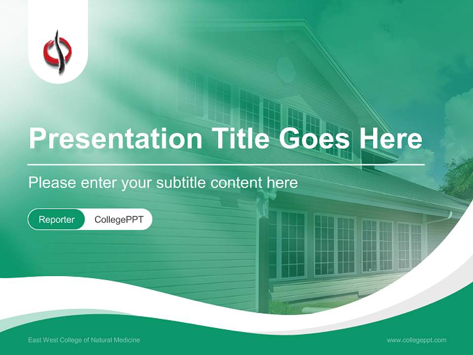 East West College of Natural Medicine Lecture Sharing and Networking Event PPT Template4:3 ratio PPT effect preview image4