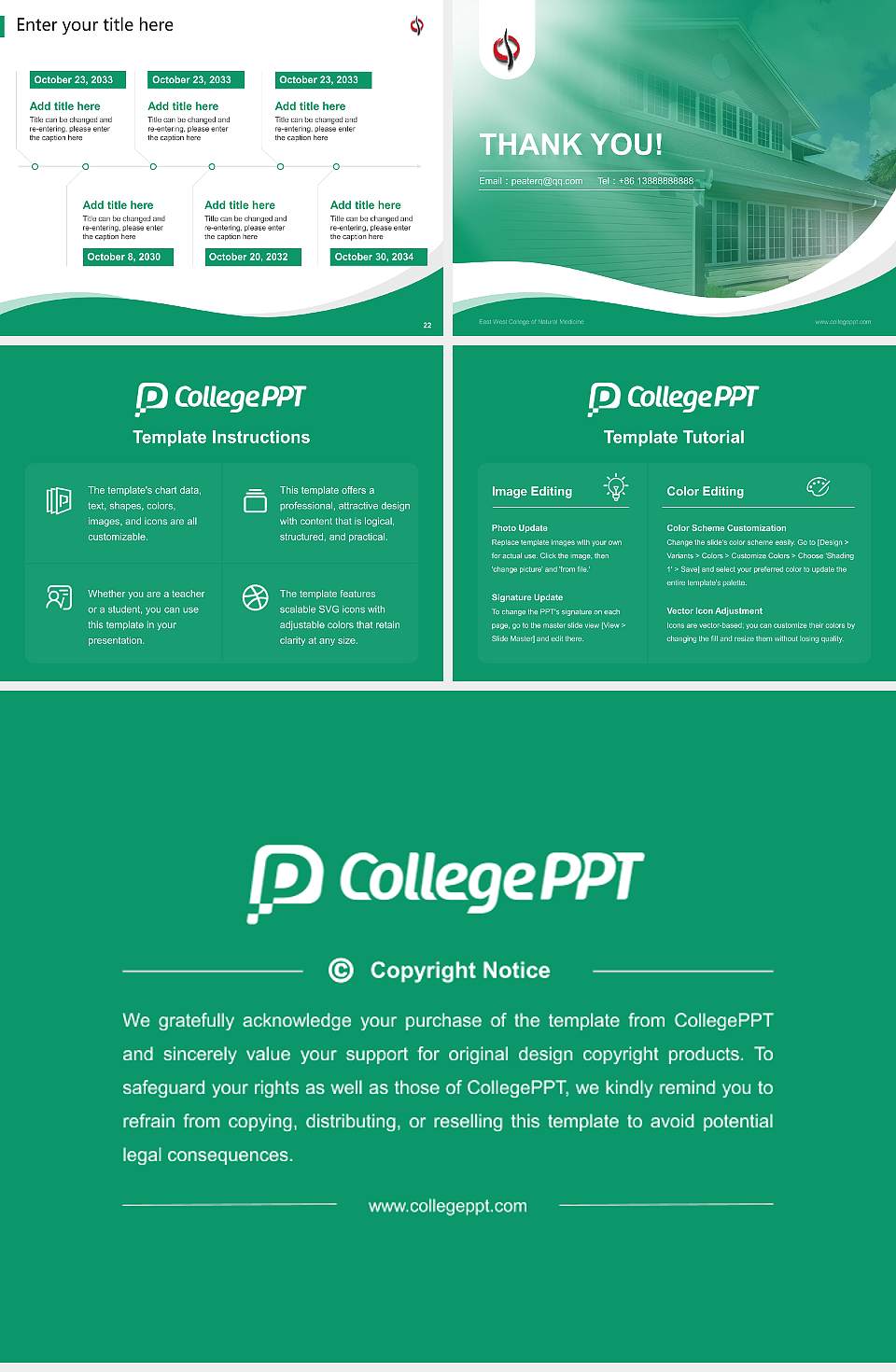 East West College of Natural Medicine Lecture Sharing and Networking Event PPT Template4:3 ratio PPT effect preview image4
