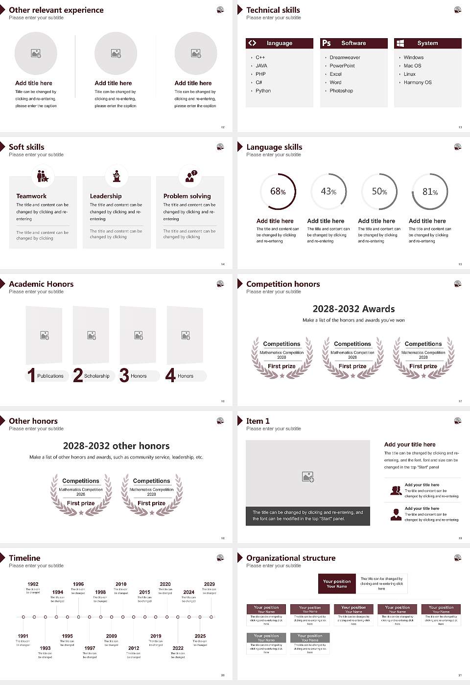 Faith Baptist Bible College and Theological Seminary Resume PPT Template16:9 ratio PPT effect preview image3