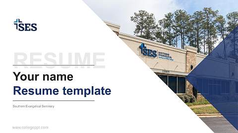 Southern Evangelical Seminary Resume PPT Template